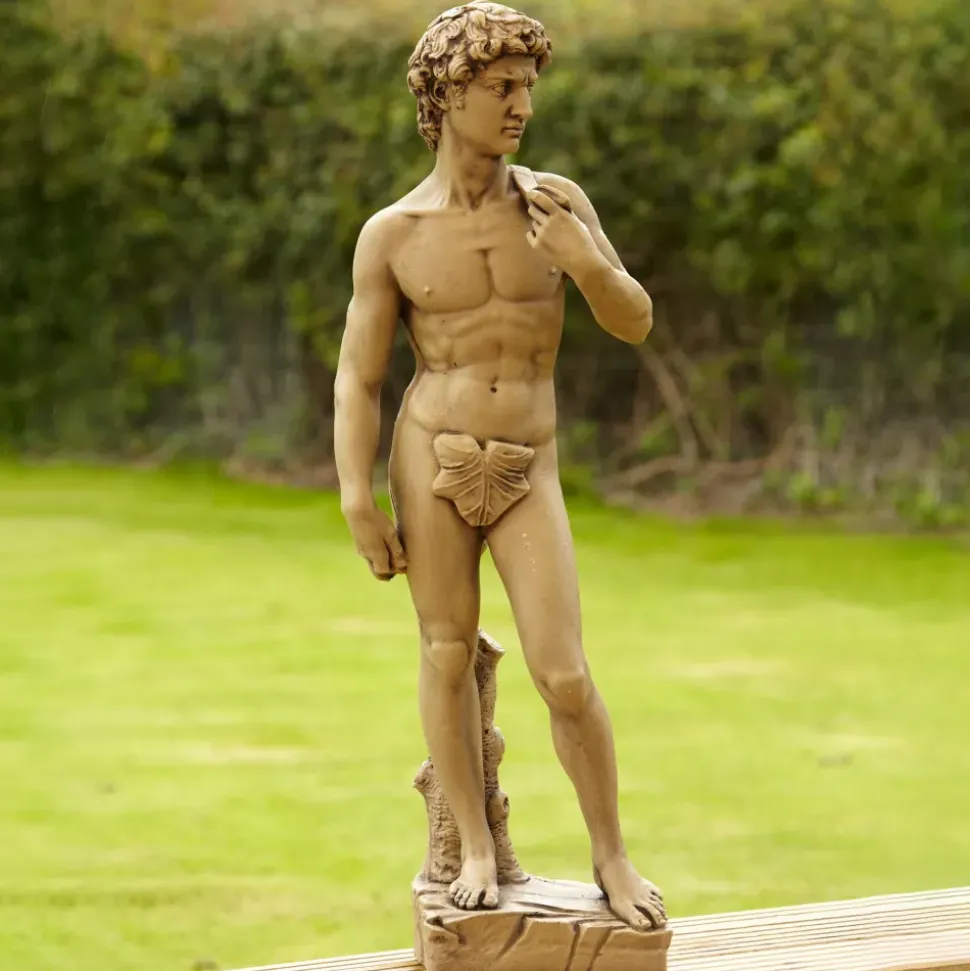 Michelangelo David 85cm Stone Garden Statue