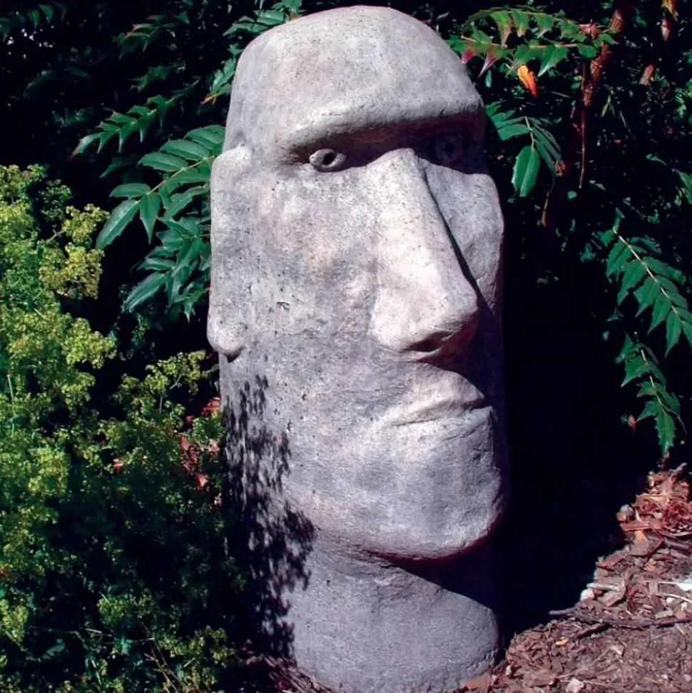Moai Easter Island Head Stone Garden Ornament
