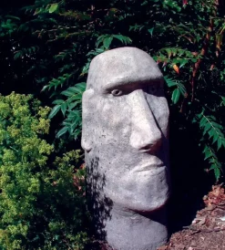 Moai Easter Island Head Stone Garden Ornament