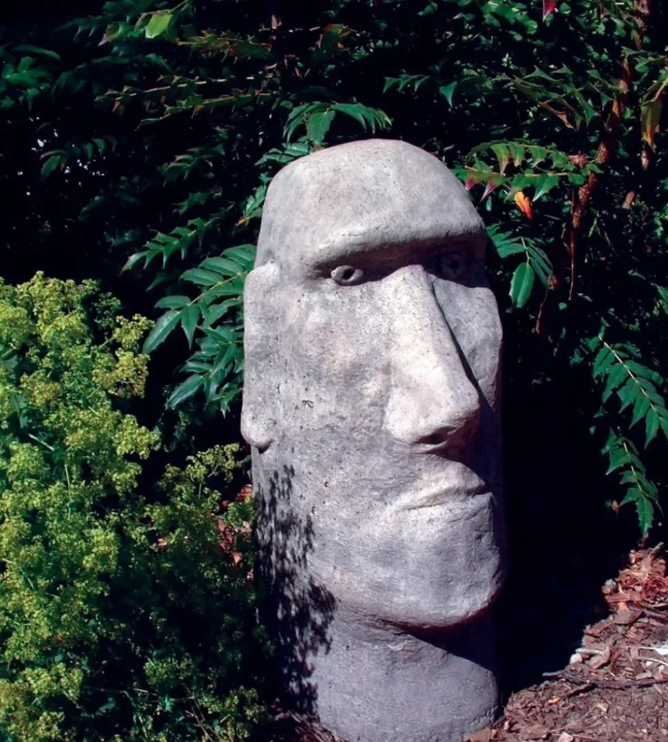 Moai Easter Island Head Stone Garden Ornament