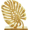 Monsera Leaf 37cm Gold Metal Indoor Sculpture