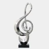 Musical Pulse 106cm Silver Metal Indoor Sculpture