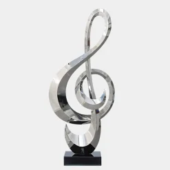 Musical Pulse 106cm Silver Metal Indoor Sculpture