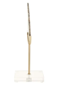 Mystical Agate 30cm Black & Gold Stone Indoor Sculpture