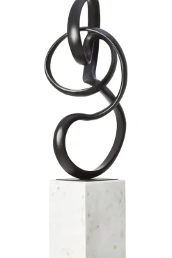 Mystical Grace 60cm Black Metal Indoor Sculpture
