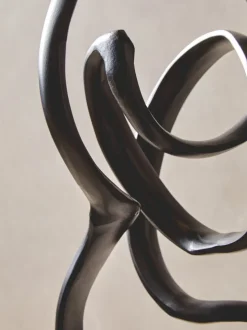 Mystical Grace 60cm Black Metal Indoor Sculpture