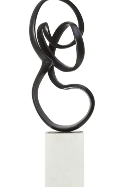 Mystical Grace 60cm Black Metal Indoor Sculpture