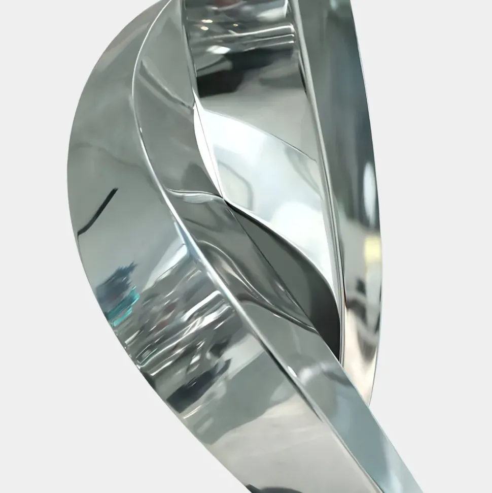Nexus Ignite 93cm Silver Metal Indoor Sculpture v1