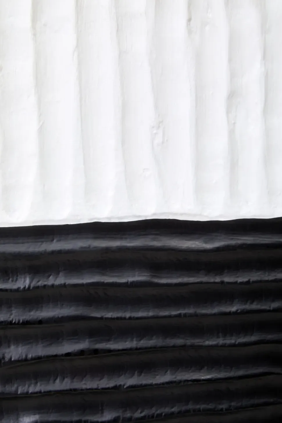 Night & Day 41cm Black & White Wood Indoor Sculpture
