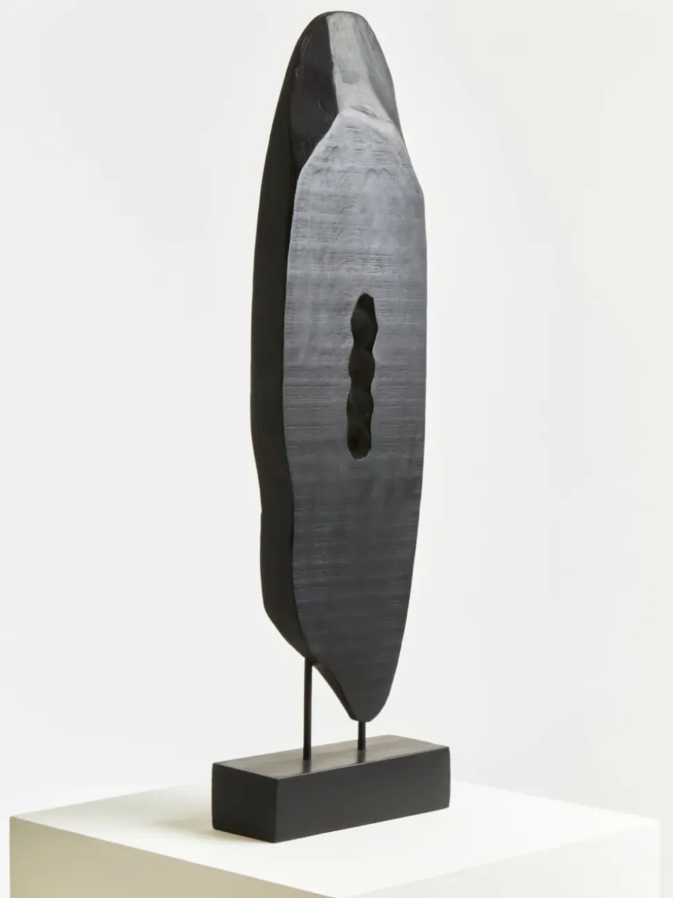 Obsidian Essence 70cm Black Wood Indoor Sculpture