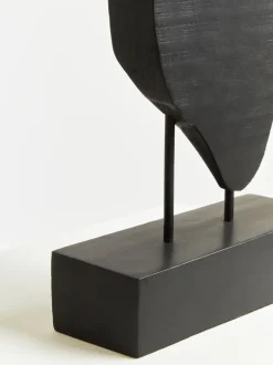 Obsidian Essence 70cm Black Wood Indoor Sculpture