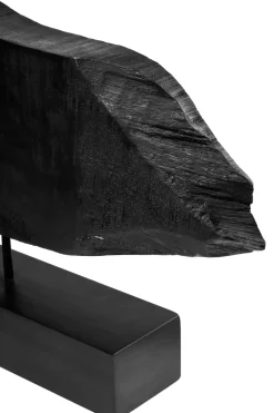 Obsidian Essence 32cm Black Wood Indoor Sculpture
