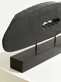 Obsidian Essence 32cm Black Wood Indoor Sculpture