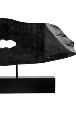 Obsidian Essence 32cm Black Wood Indoor Sculpture