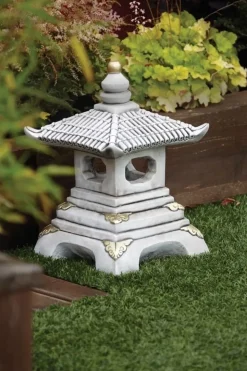 One Tier Japanese Pagoda Stone Garden Ornament