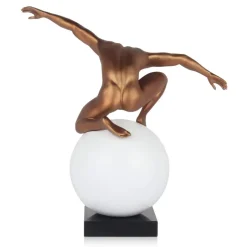 Orbital Balance 47cm Bronze Resin Indoor Sculpture