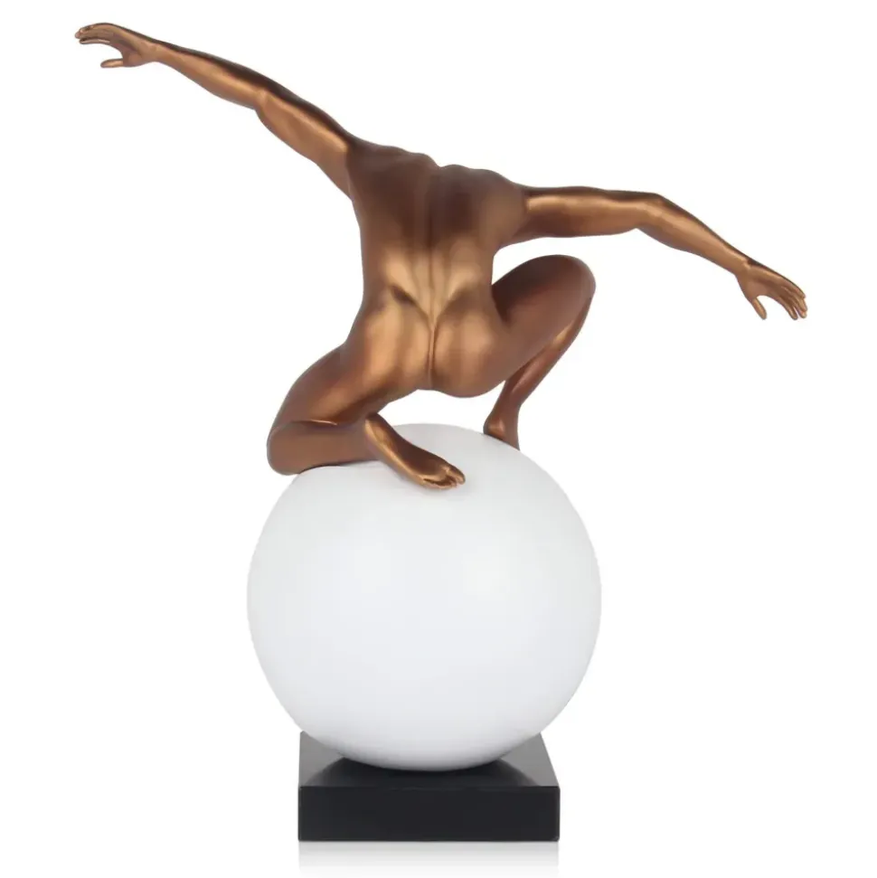 Orbital Balance 47cm Bronze Resin Indoor Sculpture