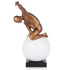 Orbital Balance 47cm Bronze Resin Indoor Sculpture