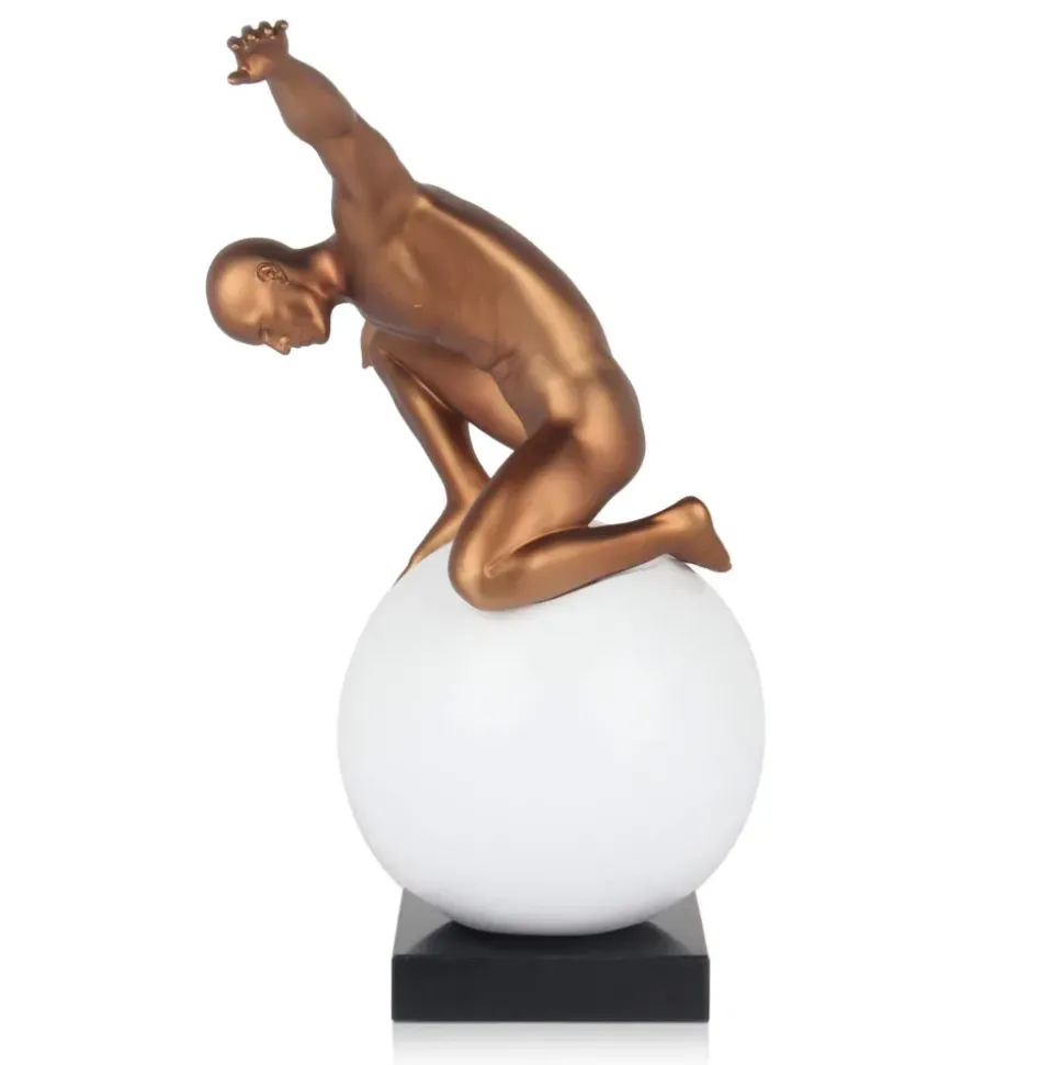 Orbital Balance 47cm Bronze Resin Indoor Sculpture