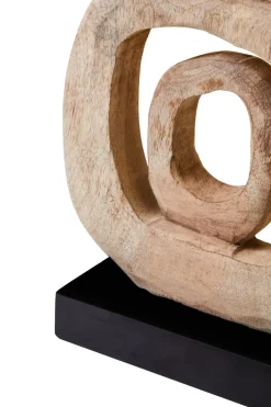 Orbital Elegance 57cm Wood Indoor Sculpture