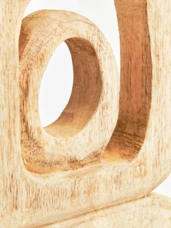 Orbital Elegance 57cm Wood Indoor Sculpture