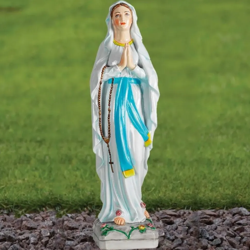Our Lady of Lourdes 58cm Marble Resin Garden Statue