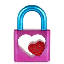 Passion Padlock 38cm Pink Resin Indoor Sculpture