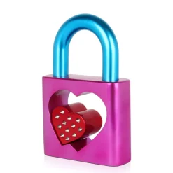 Passion Padlock 38cm Pink Resin Indoor Sculpture