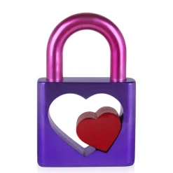 Passion Padlock 38cm Purple Resin Indoor Sculpture
