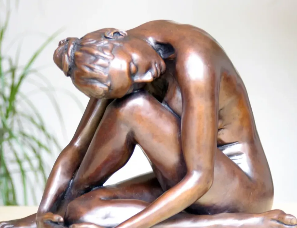 Pause In The Dance Figurine Bronze Indoor Sculpture