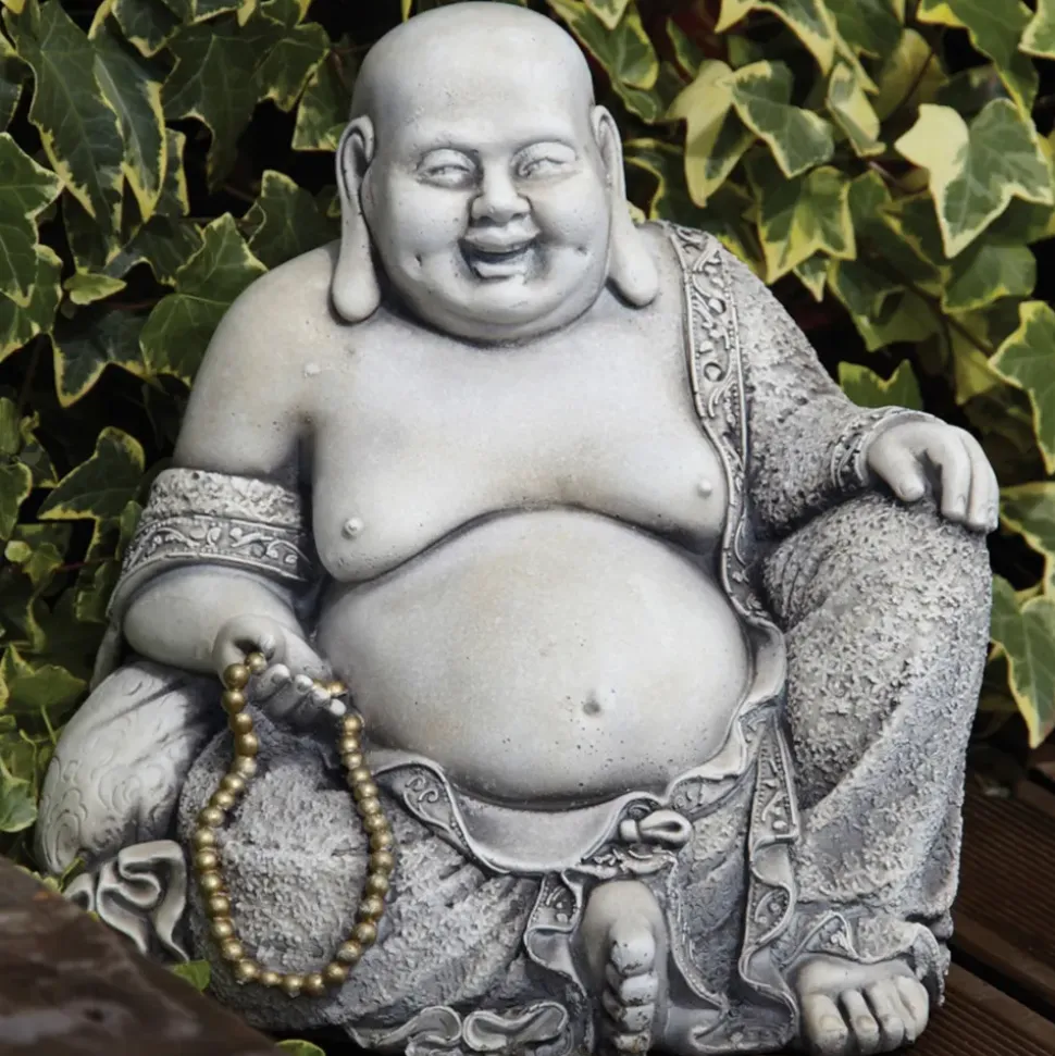 Pearl Stone Buddha Garden Ornament