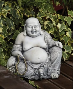 Pearl Stone Buddha Garden Ornament