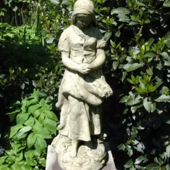 Peasant Girl 71cm Stone Garden Statue