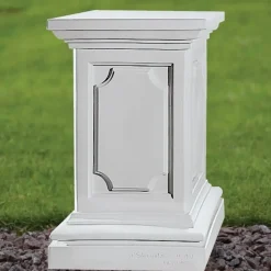 Plain 70cm Marble Resin Garden Pedestal