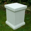 Plain 52cm Marble Resin Garden Pedestal