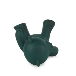 Playful Bear 15cm Green Resin Indoor Sculpture