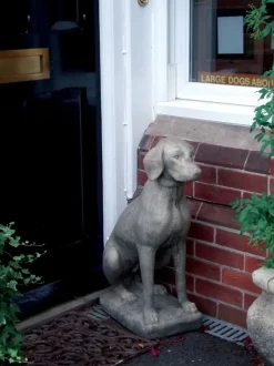 Pointer Dog Stone Garden Statue