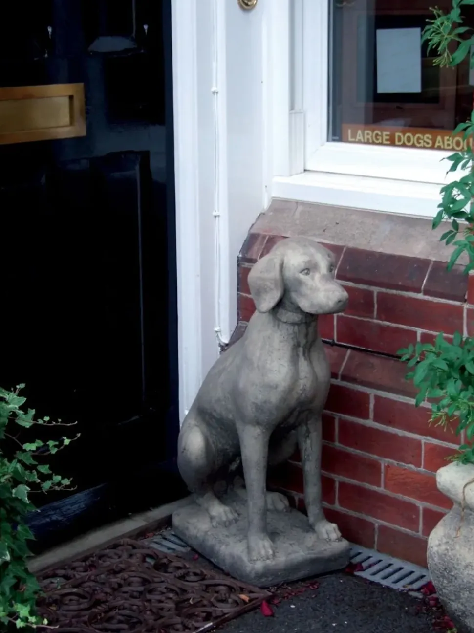 Pointer Dog Stone Garden Statue
