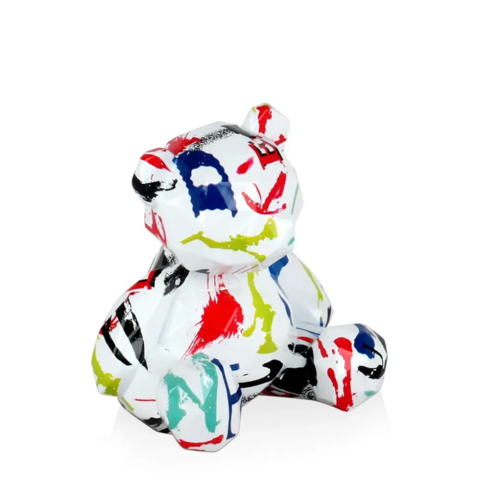 Polygon Bear 20cm Abstract Resin Indoor Sculpture