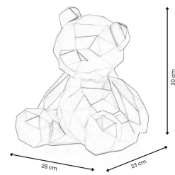 Polygon Bear 30cm Gold Resin Indoor Sculpture