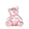 Polygon Bear 20cm Pink Resin Indoor Sculpture