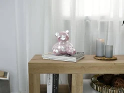 Polygon Bear 20cm Pink Resin Indoor Sculpture