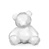 Polygon Bear 20cm White Resin Indoor Sculpture