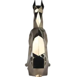 Polygon Doberman 82cm Gold Resin Indoor Sculpture