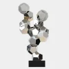 Polygon Fusion 104cm Silver Metal Indoor Sculpture