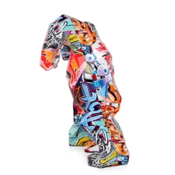 Polygon Gorilla 30cm Graffiti Resin Indoor Sculpture