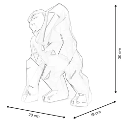 Polygon Gorilla 30cm Graffiti Resin Indoor Sculpture