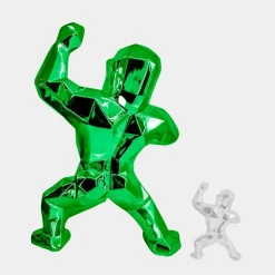 Polygon Gorilla 135cm Green Resin Indoor Sculpture