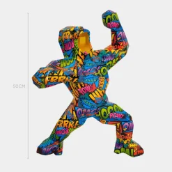 Polygon Gorilla 50cm Pop Art Resin Indoor Sculpture
