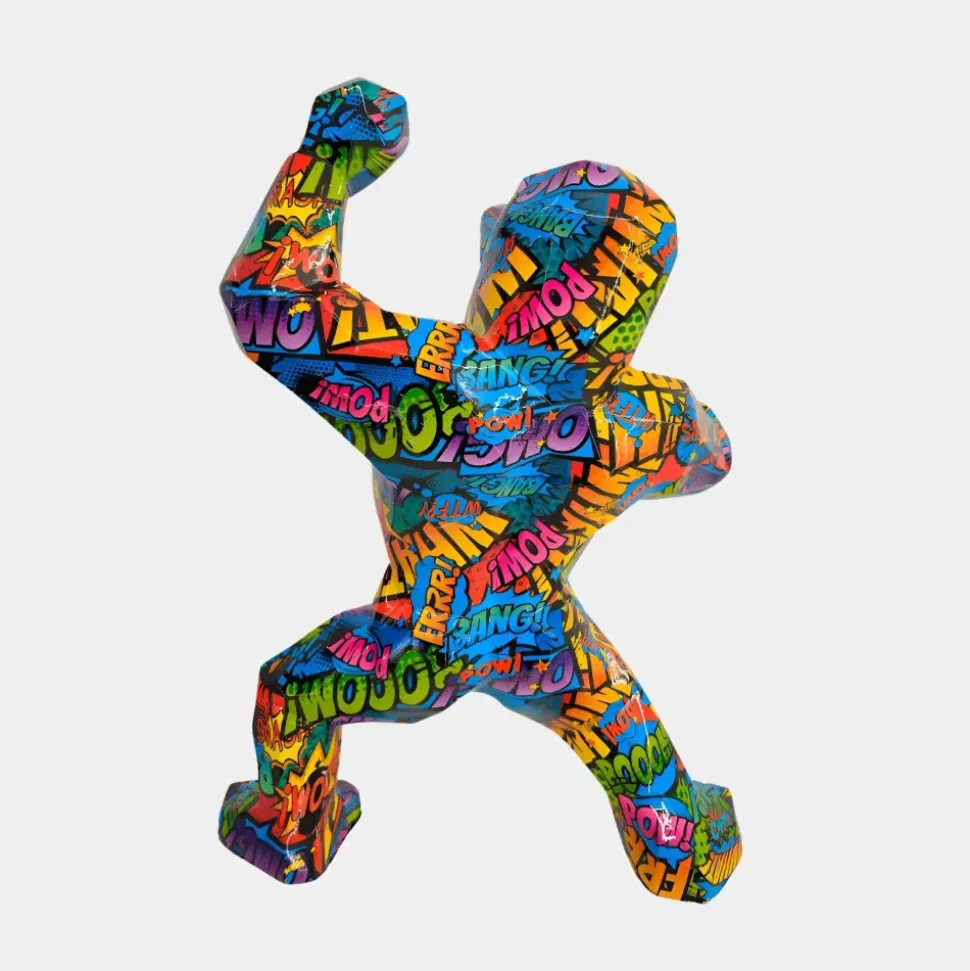 Polygon Gorilla 50cm Pop Art Resin Indoor Sculpture